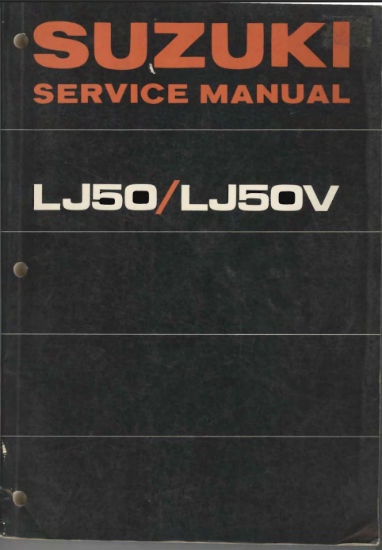 Picture of Suzuki LJ50 Factory Service Manual PDF
