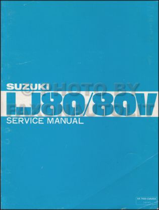 Picture of Suzuki LJ80 Factory Service Manual PDF